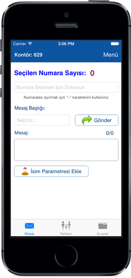 toplu sms iphone